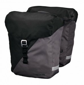 Racktime System Double bag Vida blk/grey, incl. Snapit Adapter