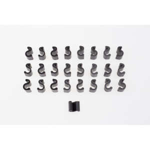 S-Clips cable routing, for electric cables at disc brake tubes (PU = 25 pieces)