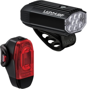 Set lumini Lezyne Micro Drive 800+ fata + KTV Drive spate, Negru