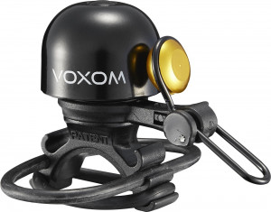 Sonerie bicicleta Voxom KL20, negru, 22.2-31.8mm