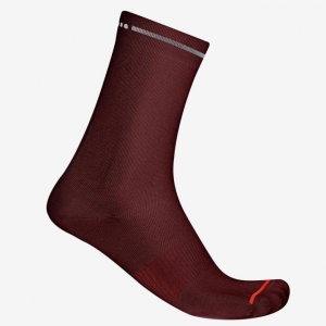 Sosete Castelli Premio EVO 18, unisex, visiniu inchis