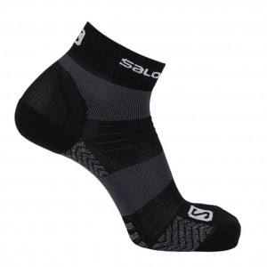Sosete drumetie Salomon Quest Low DX+SX black/forged iron unisex