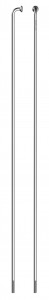 Spita Sapim Leader Inox 14G 296 mm J-Bend argintie cu niplu Polyax 14G alama 12 mm placat nichel