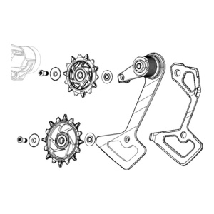 Sram Red Xplr Axs E1 Rear Derailleur Cage Set
