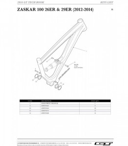 Surub pivotare GT Zaskar M4 male V2 1X