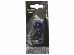 Suruburi Ashima M5*10 aluminiu pentru disc 6 bucati albastre