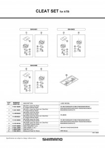 Suruburi de fixare pentru placute pedale Shimano PD-M737