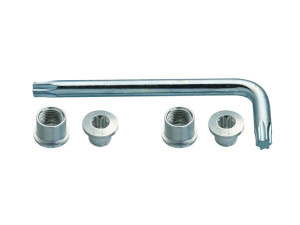 Suruburi foaie angrenaj + torx FSA CR Bolt Kit argintiu Triplu MTB 12 buc