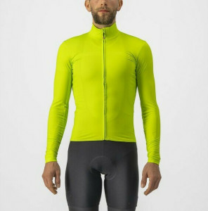 Tricou cu maneca lunga Castelli PRO Thermal Mid LS, Galben Fluo