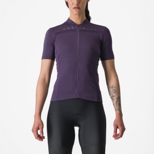 Tricou cu maneca scurta Castelli Anima 4 de dama, Mov