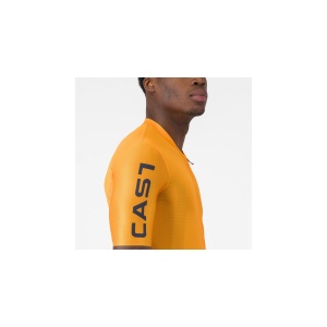 Tricou cu maneca scurta Castelli Entrata Apex, pentru barbati, portocaliu/albastru