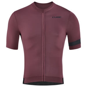TRICOU CUBE BLACKLINE S/S DARK RED