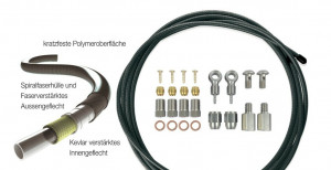 XLC disc brake cable 250mm universal kit for 1 brake set