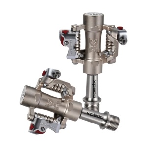 Xpedo M-Force 8 TI Pedale SPD MTB Argintiu 9/16 Inch Double Sided