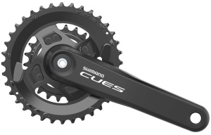 Angrenaj Pedalier Shimano FC-U4010-2 CUES 36x22T 2PC, 170mm, 9/10/11 Viteze, Fără CG, Fără BB, Ambalat Individual