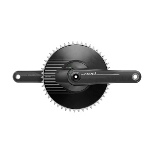 Angrenaj pedalier SRAM Quarq RED 1 E1 Aero, brat 170 mm, chainline 45.0 mm, DUB, 1x, Direct Mount, carbon, 12 viteze, senzor putere integrat
