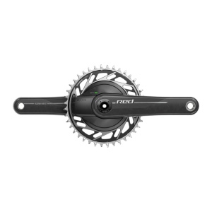 Angrenaj pedalier SRAM Quarq RED XPLR, brat 172,5 mm, foaie 40T, DUB, 1x, Direct Mount, carbon, 12 viteze, senzor putere integrat