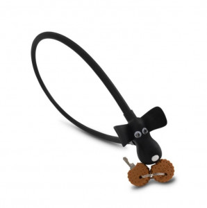 Antifurt RFR Cable Lock HPS "Dog" 10x450 mm negru