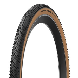 Anvelopa pliabila MICHELIN Power Gravel 27.5", 650Bx50, 50-584, TLR, Negru/Maro