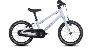 Bicicleta COPII CUBE, NUMOVE 140 Alb/Roz - 14"