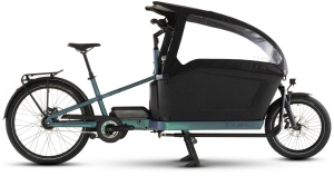 Bicicleta Electrica Cube CARGO HYBRID COMFORT PRO FAMILY 800, Smaragdgrey REFLEX, 2026, One Size, 26"