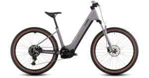Bicicleta Electrică Cube REACTION HYBRID PERFORMANCE 600 Easy Entry, Plumgrey BLACK, 2026 - 27.5"