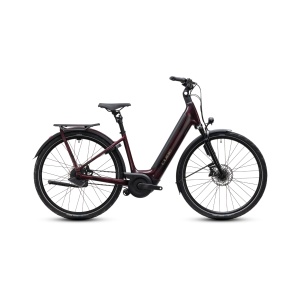Bicicleta Electrica Cube Supreme, Hybrid C:62 Deluxe SLT 600 Easy Entry, Liquidred Chrome 2027 - 28"
