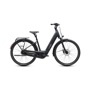 Bicicleta Electrica Cube Supreme, Hybrid Comfort PRO 600 Easy Entry, Grey Chrome 2027 - 26"/28"