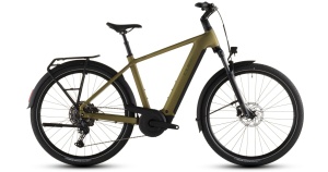 Bicicleta Electrică Cube TOURING HYBRID PRO 800, Goldenlime BLACK, 2026 - 28"