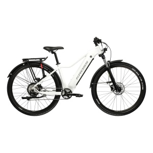 Bicicleta Electrica Kross LEEA BOOST 1.0 EQ, Pearl/ Silver /GLOSSY, – 29"