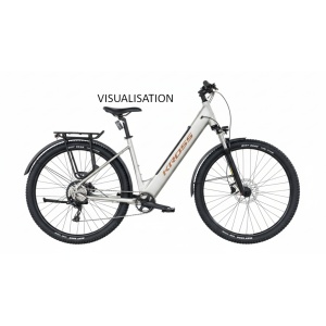 Bicicleta electrica Kross Solar Boost 2.0 Suv Ls 29" argintiu/copper mat