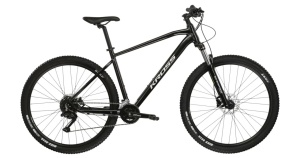 Bicicleta KROSS HEXAGON 5.0, Negru / Argintiu / Lucios M - 29"