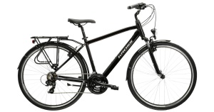 Bicicleta Kross TRANS , Negru / Argintiu / lucios, 2025, L - 28"