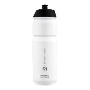 Bidon FORCE Bio Earth, 750ml, Alb/Gri