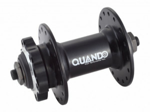 Butuc fata Quando MH8F, alu, 36H, ax QR M9x100x108mm, pe bile, frana disc (6suruburi) negru