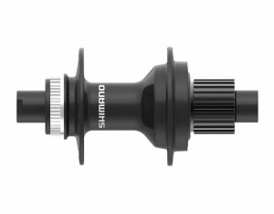 Butuc spate Shimano FH-MT410 32h 12v old 142mm ax E-THRU ax 12mm (fara ax) pt. rotor center lock Negru