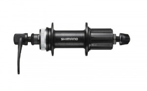 Butuc Spate Shimano FH-TY505-7, 32H, 7 Vit., Old 135mm, Ax 146mm, QR 170mm Negru