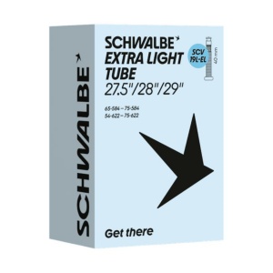 Camera Schwalbe Scv19l-el Extra Light 27.5/28/29 (54/75-584/622) IB Black 40mm