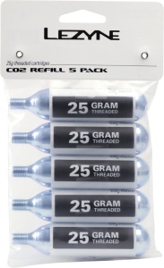 Cartușe CO2 Lezyne de rezervă, 25g, set 5 bucăți