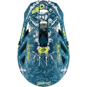 Casca O'Neal Blade Polyacrylite Delta V.23 Full Face Blue Yellow