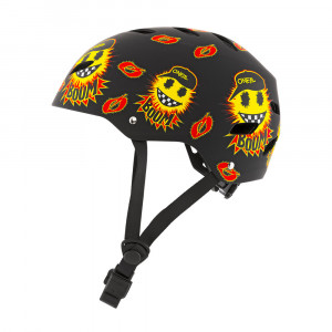 Casca O'Neal Dirt LID Youth Helmet Emoji Black/Yellow