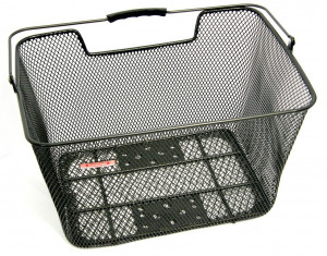 Cos bicicleta spate negru Pletscher System-Carrier close-meshed