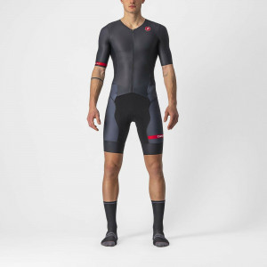 Costum de triatlon cu maneca scurta Castelli Free Sanremo SS Negru
