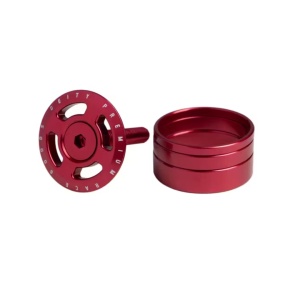 Floare Furca cu Capac DEITY Crosshair cu Distantiere - Red