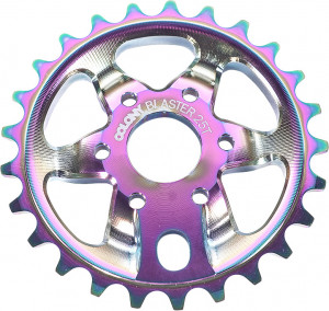 Foaie angrenaj BMX Colony Blaster Chris James Rainbow Anodise, 25T