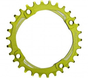 Foaie angrenaj Funn Solo alu 7075 36T BCD 104mm vernil
