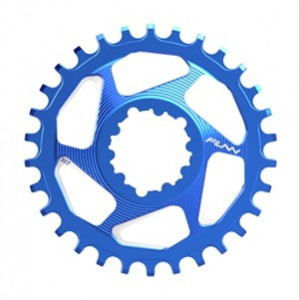 Foaie angrenaj Funn Solo DX alu 7075 28T direct mount Sram albastra