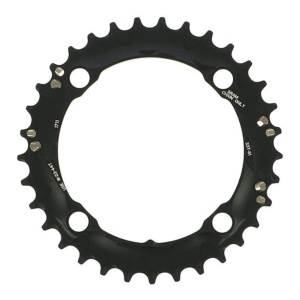 Foaie angrenaj MTB 42T 120 S2 AL6, BB30, prelucrată CNC, 2x10, finisaj „Blast Black”