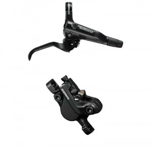 Frana pe disc set asamblat Shimano, J-KIT, BL-MT501(R), BR-MT500(R), fara adaptor, placute resin, furtun SM-BH59-SS 1700mm negru
