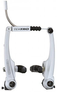 Frana pe janta V-Brake Tektro 857AL FW RW, silver anodised